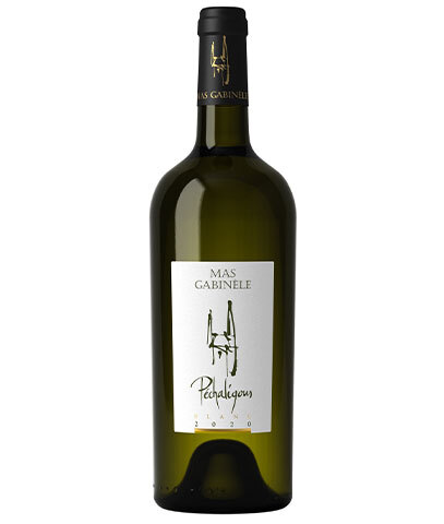 Bottle of Péchaligous white wine 2018