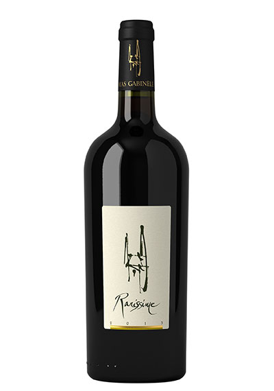 Bottle of Rarissime red wine 2013