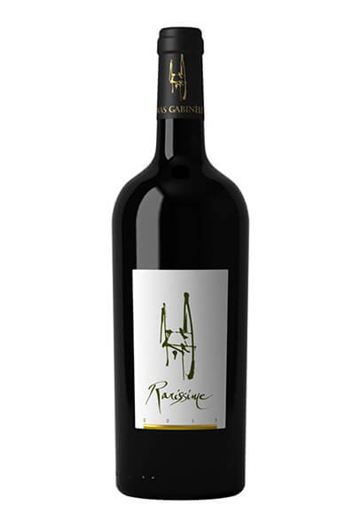 Bottle of Rarissime red wine 2015