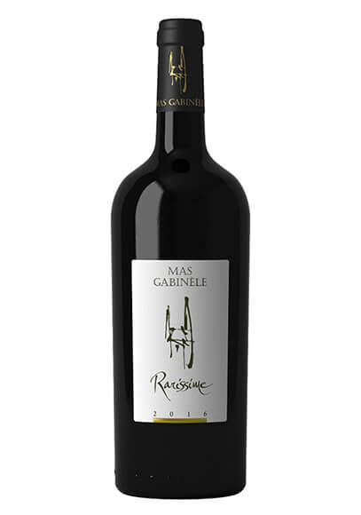 Bottle of Rarissime red wine 2016