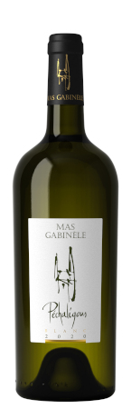 Bottle of Péchaligous white wine 2018